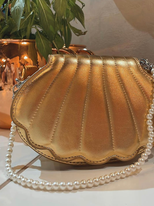 Gold &Pearl Fancy Bag