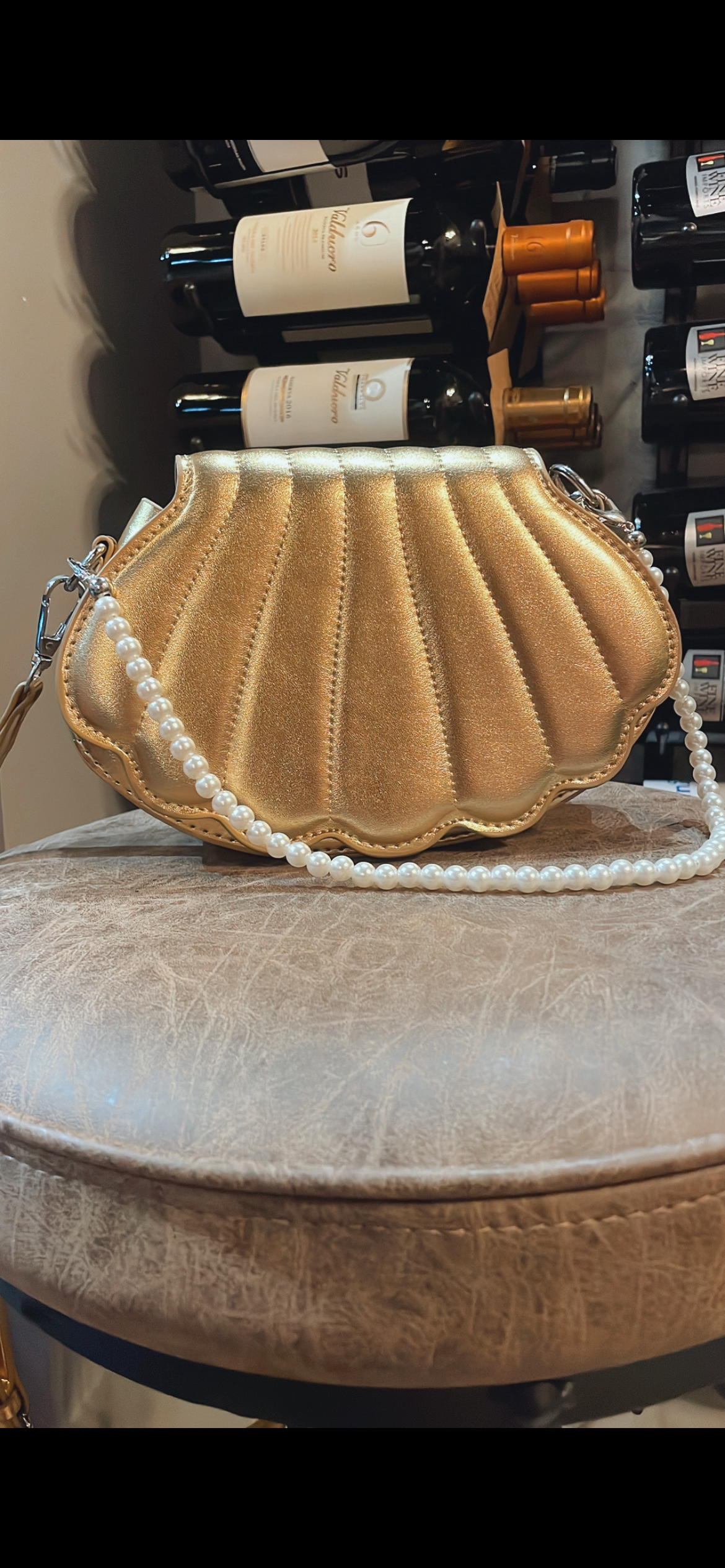 Gold &Pearl Fancy Bag